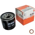 MAHLE Ölfilter mit Dichtring für Nissan Qashqai II 1.6 DiG-T 350 Z 3.5