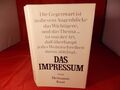 Hermann Kant - Das Impressum - 1976