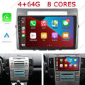 4+64G Für Toyota Corolla Verso 2003-2009 Autoradio Carplay Android 13 GPS NAVI