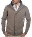 Balldiri Premium Kaschmir Herren Strickjacke mit Knöpfe 8-fädig