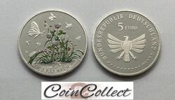 5 Euro Gedenkmünze Deutschland 2023 /24 Auswahl  - Insektenreich - Steinhummel