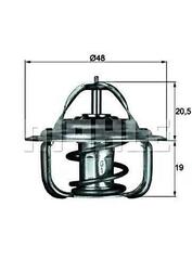 MAHLE Kühlmittel Thermostat Für AUDI 80 DAEWOO Espero OPEL VAUXHALL VW 73-05