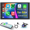 Android 13 Autoradio 2 DIN 64G Carplay 7 Zoll GPS NAVI RDS Bluetooth Mit Kamera