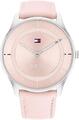 Tommy Hilfiger Analog Quarzuhr Damenuhr Armbanduhr 40 mm Edelstahl rosa