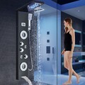 Duschpaneel LED Edelstahl Duschset Regendusche Duschsäule Massage Duscharmatur