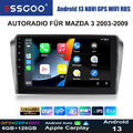 Autoradio Navi Für Mazda 3 2003-2009 BK 03-09 Android 13 GPS Navi 8-Kern Carplay