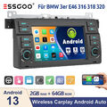 Für BMW 3er E46 M3 Rover 75 MGZT Android13 Autoradio 64G Carplay GPS Nav RDS SWC