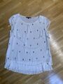 comma bluse gr. 34 Weiß Chiffon Bluse Top