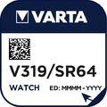 4 x Varta V319 Uhrenbatterie 1,55 V SR527SW SR64 Watch Knopfzelle Silberoxid