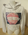 H&M ° Cropped Kapuzenpulli Gr. 146 152 grau Hoodie Mädchen Kleidung Sweatshirt