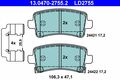 Bremsbelagsatz Scheibenbremse ATE Ceramic 13.0470-2755.2 für OPEL INSIGNIA SAAB