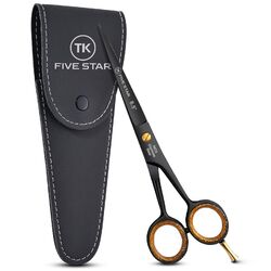 TK FIVE STAR SOLINGEN ® Midnight  Profi 6,5" Scharfe Friseurschere HaarschereFür Damen Herren Friseure und Kinder