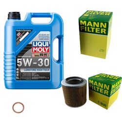 MANN Inspektionspaket 5 L LIQUI MOLY Longtime High Tech 5W-30 für Opel Campo