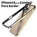 Aluminium Rahmenhülle Für iPhone 16 Pro Max 14 15 13 12 11 XR Metall Case Bumper