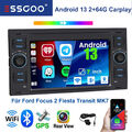 Android 14 GPS Autoradio 64G Carplay NAVI Für Ford Focus MK2 Transit MK7 S C-Max