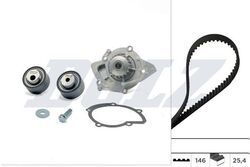 DOLZ KD076 Wasserpumpe + Zahnriemensatz für CITROËN  passend für FIAT LANCIA