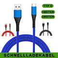 Schnell Ladekabel für Samsung S24 S23 A55 A35 A25 A15 Ultra Datenkabel USB Typ C