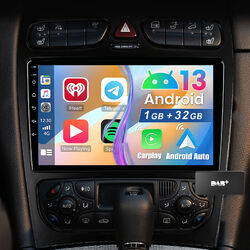 Android Autoradio DAB+ Für Mercedes Benz CLK W209 C-Klasse W203 GPS Navi BT RDS