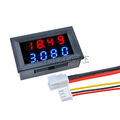 1/2/5PCS DC 0-200V 10A Dual Digital LED 4 Bit 5 Wires Amp Voltmeter Ammeter