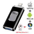 2TB 1TB 4 in 1 USB 3.0 Flash Drive Speicherstick für iPhone Android  typ c PC