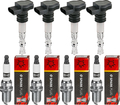 4x NTY Zündspule + CHAMPION Zündkerze für VW Lupo 6X1 6E1 1.0 Seat Arosa 6H