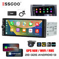 6.9" Android 13 32G Apple Carplay Autoradio DAB+ GPS NAVIGATION Wifi 1 DIN + Kam