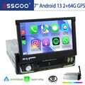 Android 13 Apple CarPlay 7"  Autoradio Navigation GPS NAV Single 1DIN WiFi BT FM