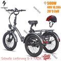 Fafrees F20 Mate 3-Rad Elektrofahrrad 20 Zoll Faltbares E-Bike Dreirad mit Korb