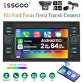 7" Android 13 Carplay Autoradio Für Ford Focus Transit MK7 C S-Max 2+64G GPS Kam