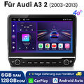 Für Audi A3 S3 RS3 8P Carplay 6+128GB Android 13 Autoradio GPS Navi SWC DAB+ BT