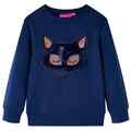 Kinder Sweatshirt mit Fuchs aus Pelz Langarmshirt Pullover Pulli A1U4