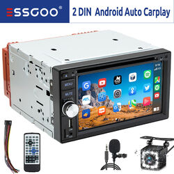 Autoradio Andriod Apple Carplay CD DVD AM RDS USB Bluetooth AUX TF MIK Kam 2 DIN