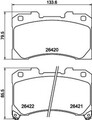 HELLA PAGID Bremsbelagsatz Scheibenbremse 8DB 355 041-061 für TOYOTA YARIS 4WD