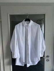 Bluse Weiß Oversize Gr. 38 von Erhard 100% Baumwolle 