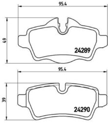 BREMBO Bremsbeläge Bremsbelagsatz Bremsklötze XTRA LINE P 06 052X