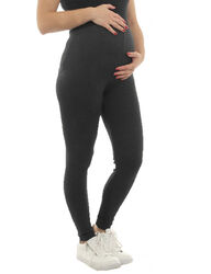 Umstand Leggings Fleece innen Thermo Hose lang Schwanger Bauch Baumwolle