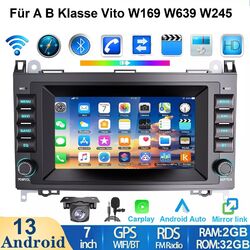 Android 13 Autoradio GPS Navi Für Mercedes Benz A B Klasse Vito W169 W639 W245 e