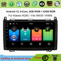 Android 12 Autoradio GPS Nav Carplay Für Mercedes Benz A/B Klasse W169 W245 W639