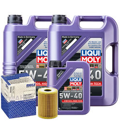 Motoröl 5W40 LIQUI MOLY Synthoil High Tech 11L+MAHLE Ölfilter