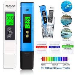 Digital Tester PH+TDS EC Wassertest Meter Messgerät Leitwertmessgerät 0-9990ppm-