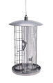 Edelstahl Vogelfutter Spender XL - 36 x 22 cm - Metall Vogel Haus Futter Station