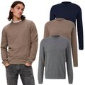 Q/S by S.OLIVER Herren Pullover mit Rundhals-Ausschnitt Pulli Feinstrick Crew