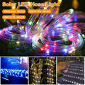 Solar Lichterkette Beleuchtung 50-200 LEDs Lichtschlauch Party Garten Außen Deko