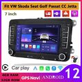 DAB+ Carplay Android 12 Autoradio GPS Für VW GOLF 5 6 Passat B6 Polo Tiguan +Kam