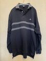 Gant  Pullover Pulli M 48 50 navy blau Grau Strickjacke gestreift Top Shirt