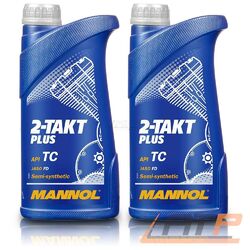 MANNOL 2x 1 L LITER 2-TAKT PLUS MOTOR-ÖL ZWEIRADMOTORFAHRZEUGEDie Nr.1* für Autoteile: Top-Preis-Leistungs-Verhältnis