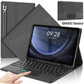 Für Samsung Galaxy Tab S9 FE S9 S8 S7 Hülle mit Bluetooth Touchpad Tastatur Maus