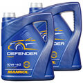 2x 5 Liter 10W-40 Motoröl MANNOL DEFENDER VW 501.01 505 MB 229.1 ACEA A3