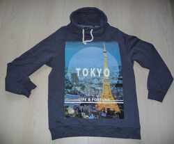 Men Hailys Sweatshirt Norman denim blue Gr. L 