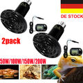 2X Wärmelampe Heizlicht Reptilien Aquarium Keramik Wärmestrahler 25W 100W DHL